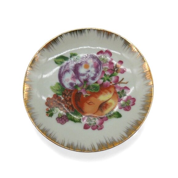 GIFTCRAFT Japan Plate Stand 2-Tier Fruit Design Japan Vintage - Picture 7 of 11